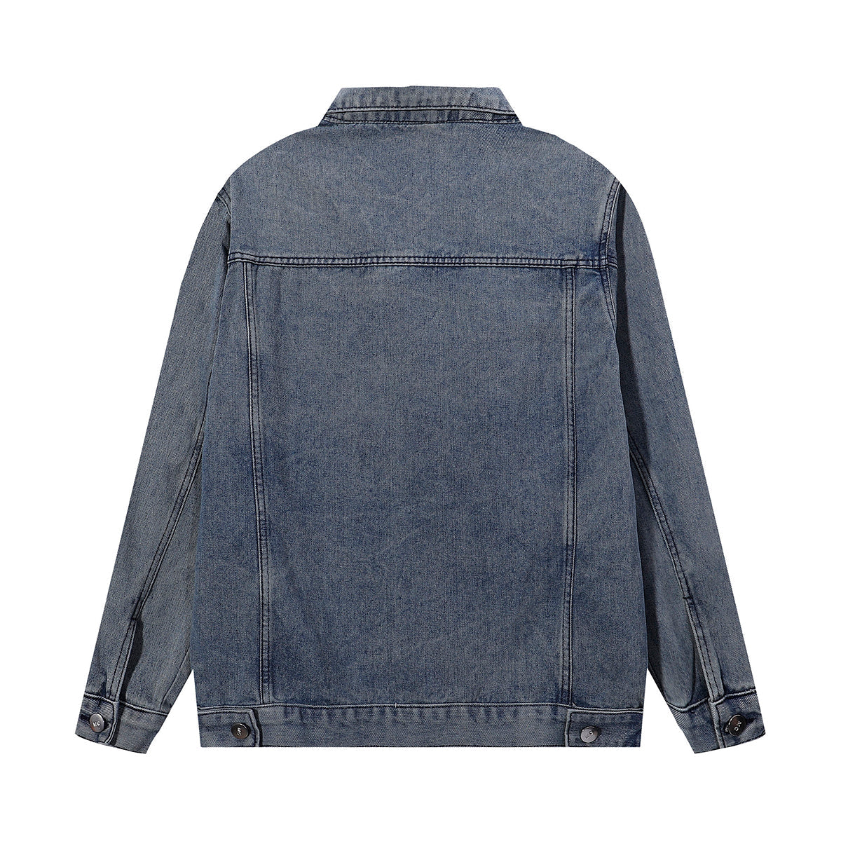Relaxed Washed Denim Trucker Jacket