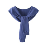 Men's Front Knot Hooded Shawl