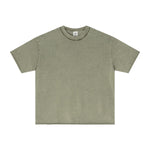 Washed Raw Edge Reverse T Shirt 275gsm