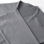 Front Tie Ribbed Knit Shoulder Wrap