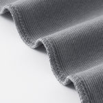 Front Tie Ribbed Knit Shoulder Wrap