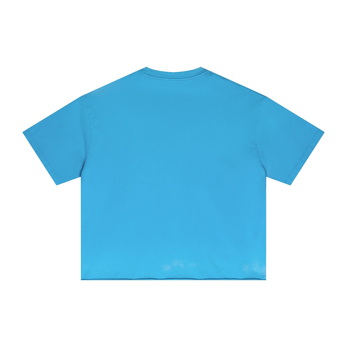 Boxy Raw Edge Washed Loose Short Sleeve Tee