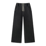 Destroyed Vintage High-Waisted Frayed Jogger Pants