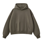 Solid Color Baggy Fleece Hoodie