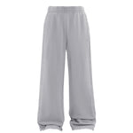 Stone-Wash Side Seam Distressed Sweatpants