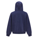 Vintage Oversized Full Zip Kangaroo Pocket Hoodie