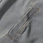 Oversized Zip-Up Denim Jacket