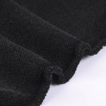 Black Stone Wash Sweatshirt Cardigan