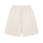 Plain Color Thick Patchwork Shorts