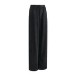 Women's Relaxed Straight Leg Ribbed Trousers