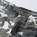 Straight Leg Camo Cargo Bermuda Shorts