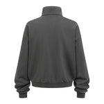 Oversized Zip High Neck Sweatshirt
