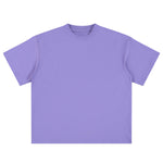 Relaxed Fit Boxy Solid Color Minimal Tee