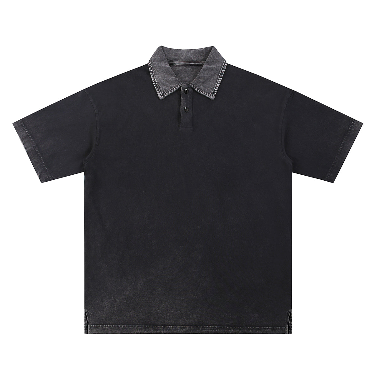 Heavyweight Reverse-Dyed Polo Shirt 320gsm
