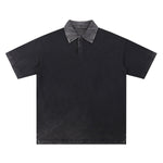 Heavyweight Reverse-Dyed Polo Shirt 320gsm