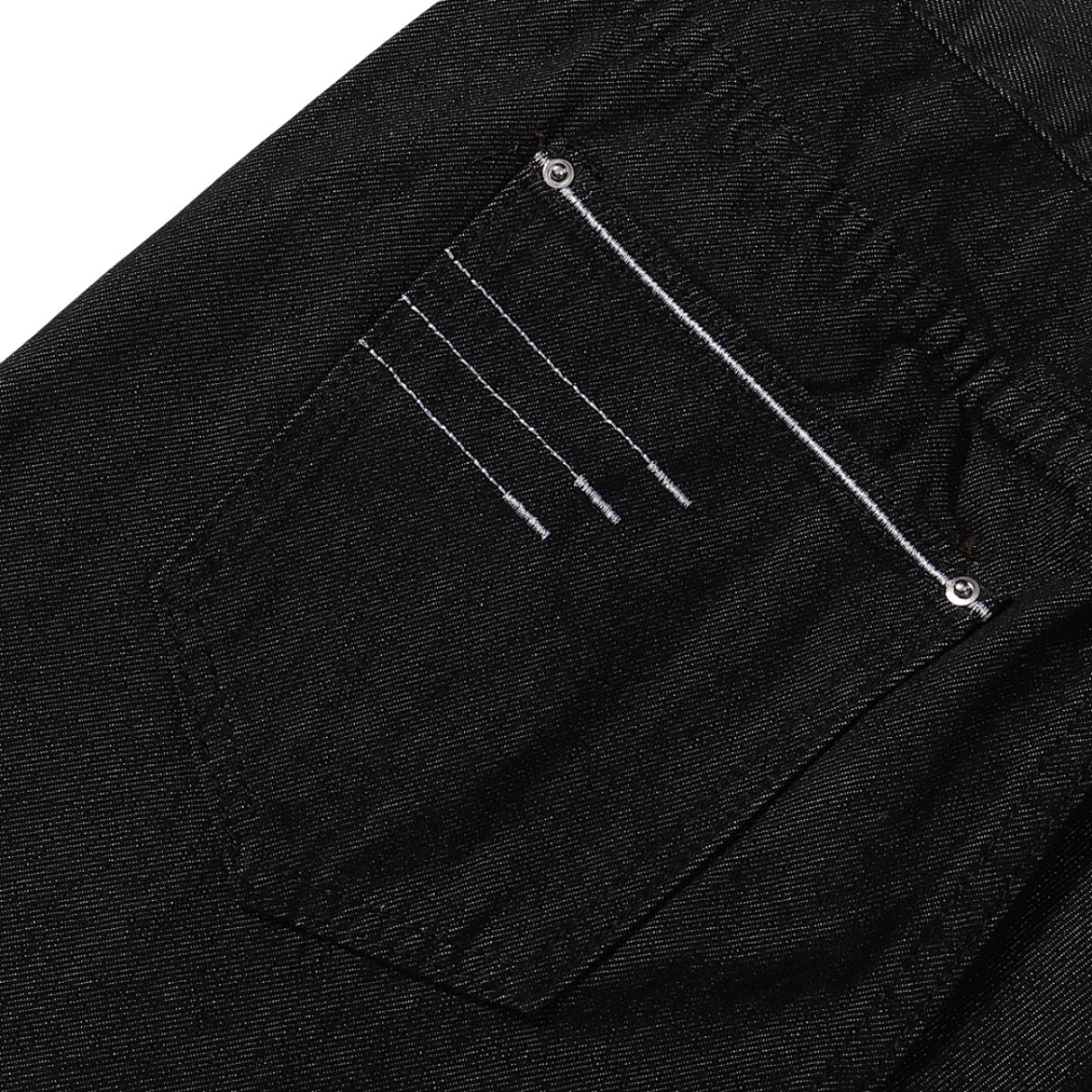 Minimalist Wide Leg Black Jeans
