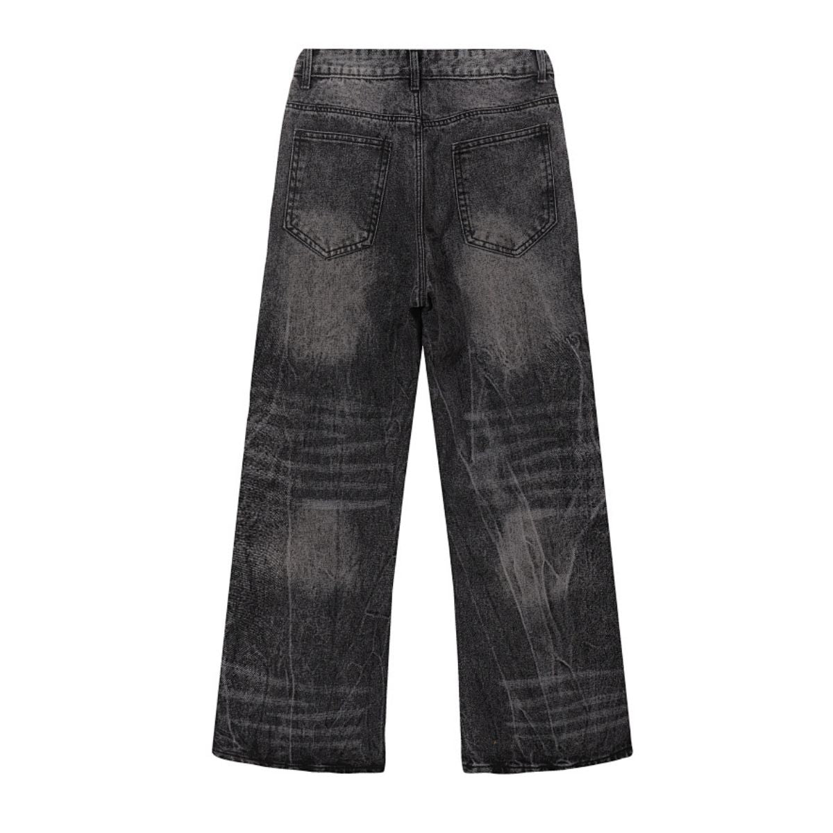 Vintage Whiskered Straight Leg Jeans