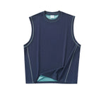 Loose Fit Contrast Muscle Tank 260gsm