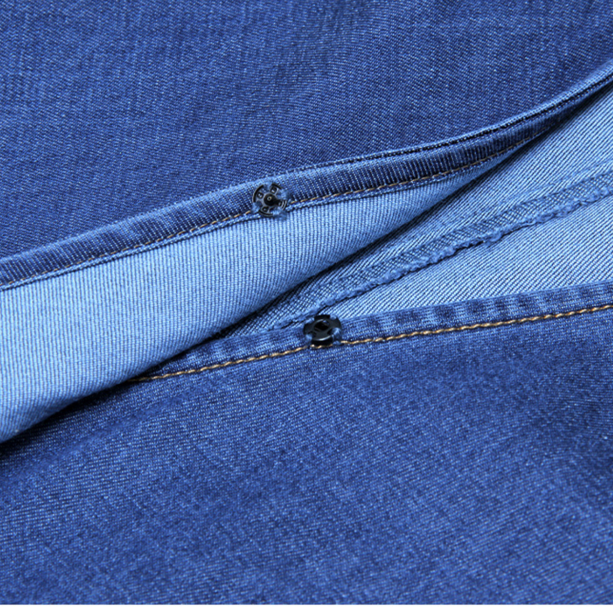 Puff Sleeve Denim Wrap Midi Dress