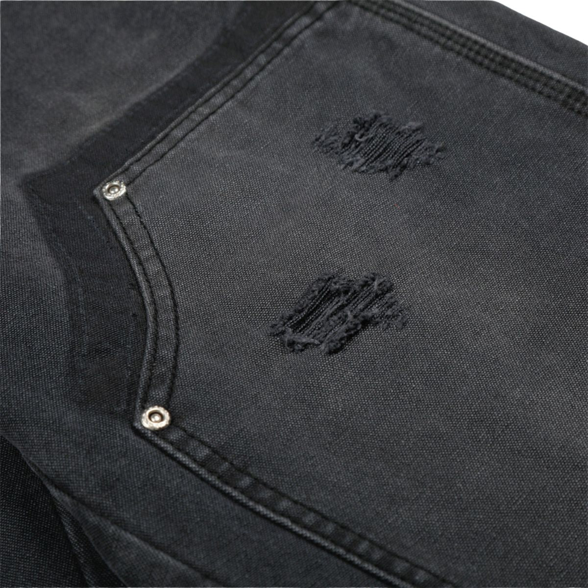 Men's Distressed Punk Cargo Pants �Loose Wide-Leg Streetwear