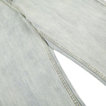 Vintage Light Wash Wide Leg Slub Denim Jeans