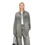 Oversized Vintage Washed Denim Shacket