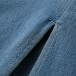 Relaxed Sleeveless Denim Scoop Neck Midi Dress