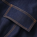 Short-Sleeve Belted Denim Knee-Length Shirtdress