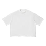 Washed Boxy Raw Hem Tee