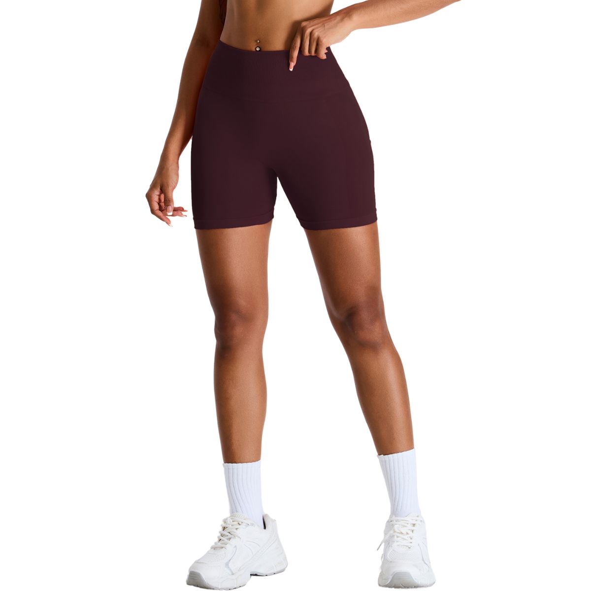 High-Rise Seamless Running Shorts