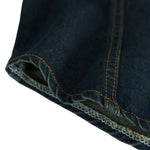 Short-Sleeve Button-Front Denim Shirt