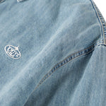 Long-Sleeve Button-Front Denim Shirt
