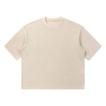 Snowflake Garment Dyed Waffle Knit Tee 340G