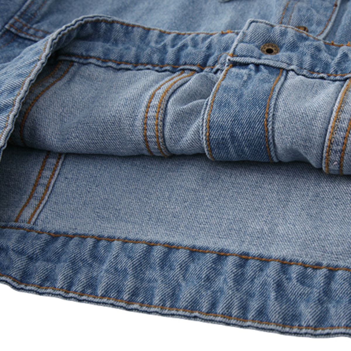 Vintage Washed Cropped Denim Jacket