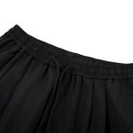 Relaxed Drawstring Wide Leg Casual Trousers