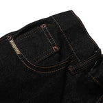 Raw Wash Wide Straight Denim Jeans