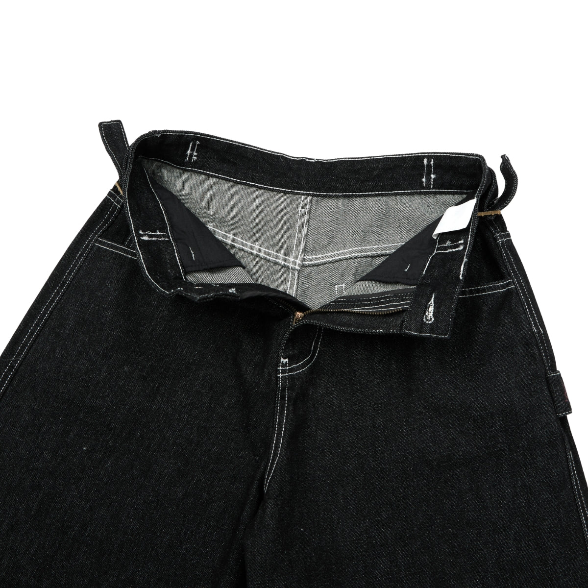 Retro Raw Denim Wide-Leg Bermuda Shorts