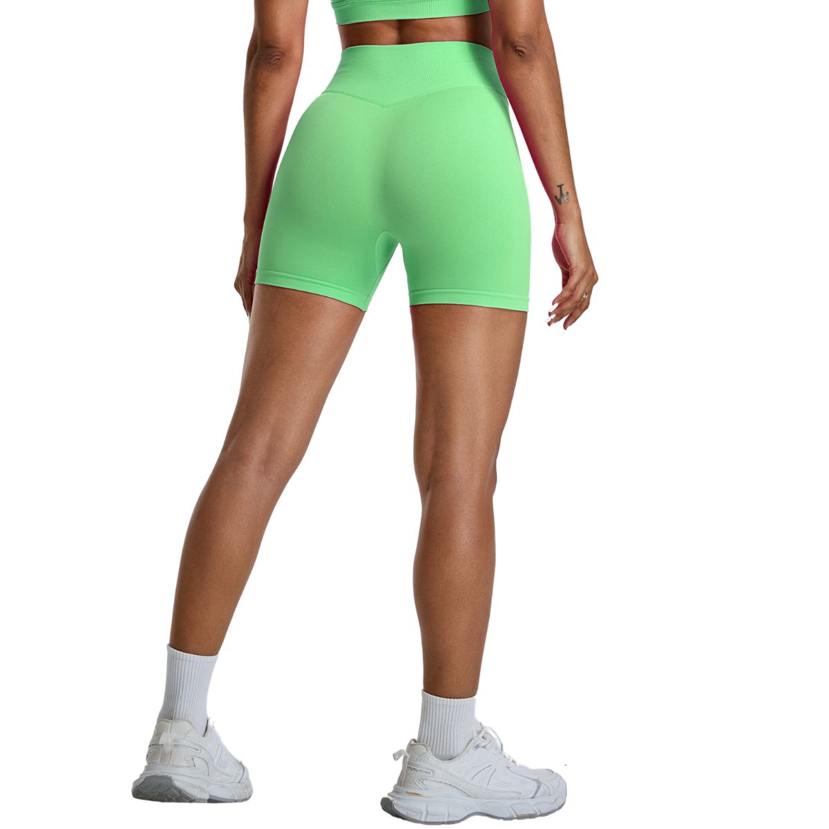 High-Rise Seamless Workout Shorts