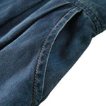 Relaxed Spaghetti Strap Denim Midi Dress