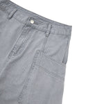 Vintage Washed Baggy Curved-Leg Cargo Pants