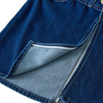 Women's Stretch Denim Midi Skirt