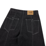 Vintage Washed Paneled Barrel-Leg Baggy Jeans