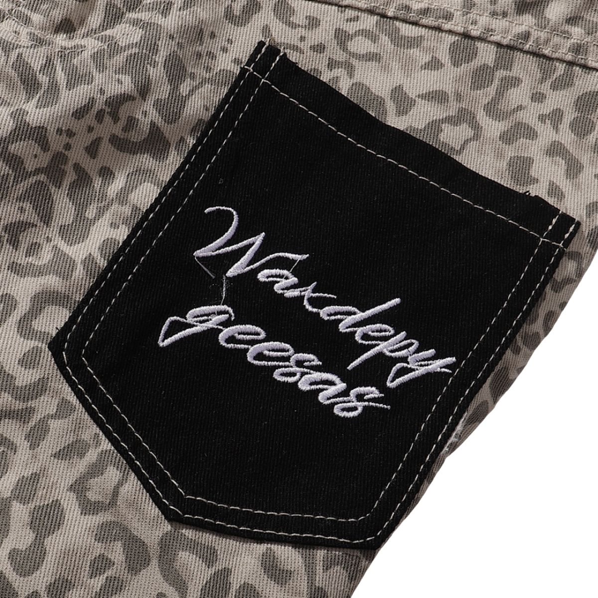 Vintage Leopard Print Balloon Leg Jeans