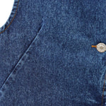 Women's Round Neck Denim Sleeveless Vest