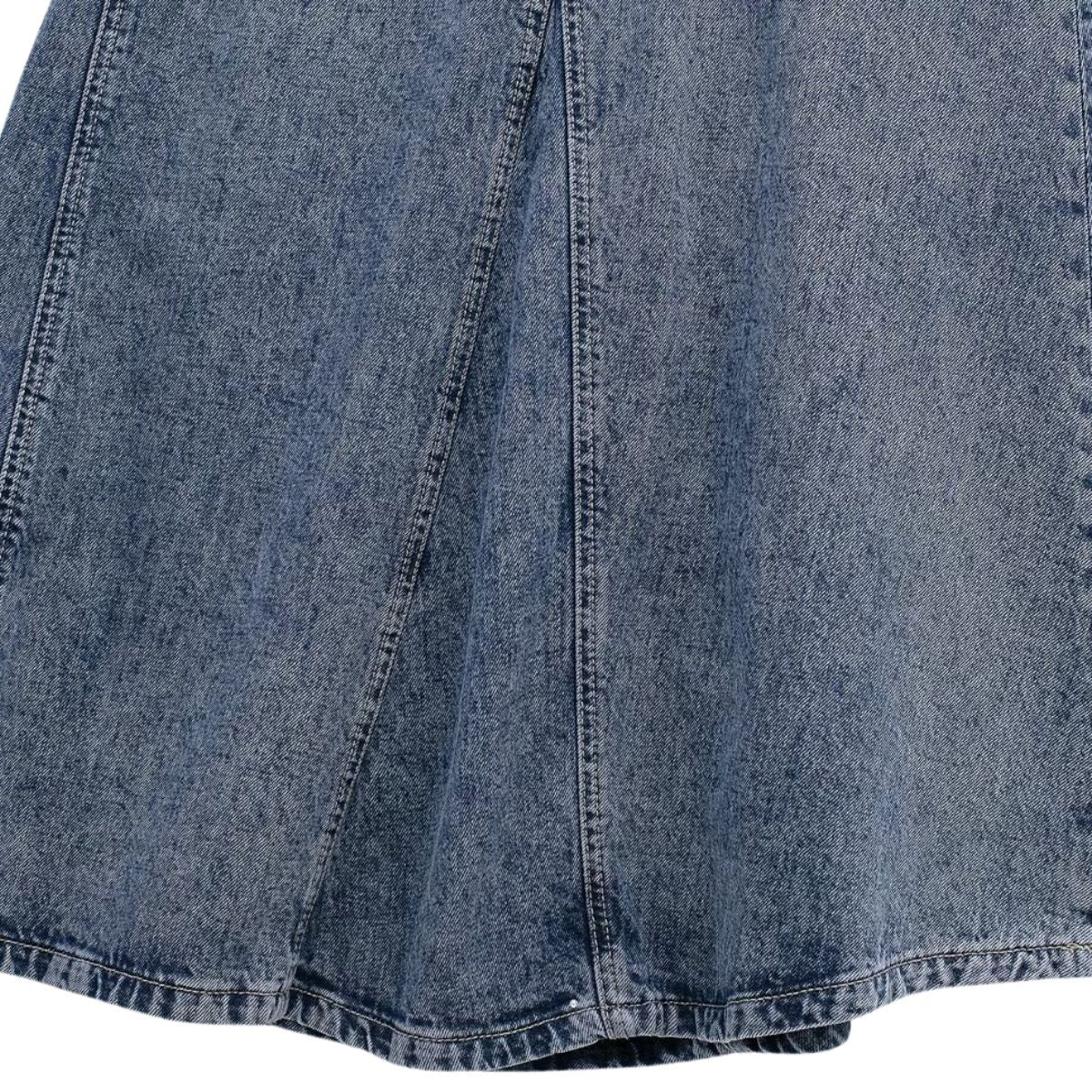 Adjustable Straps A-Line Denim Slip Dress