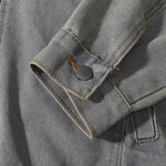 Oversized Zip-Up Denim Jacket