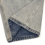 Light Wash Faded Wide-Leg Denim Pants