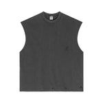 Camiseta sin mangas Raw Edge Destructive Muscle de 275 g/m²