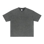 Distressed Raw Edge Washed T Shirt 275gsm