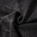 Streetwear Black Washed Denim Jacket